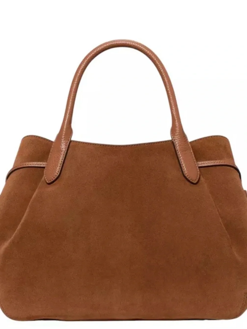 kate spade Suede Satchel in Chestnut Brown - Large